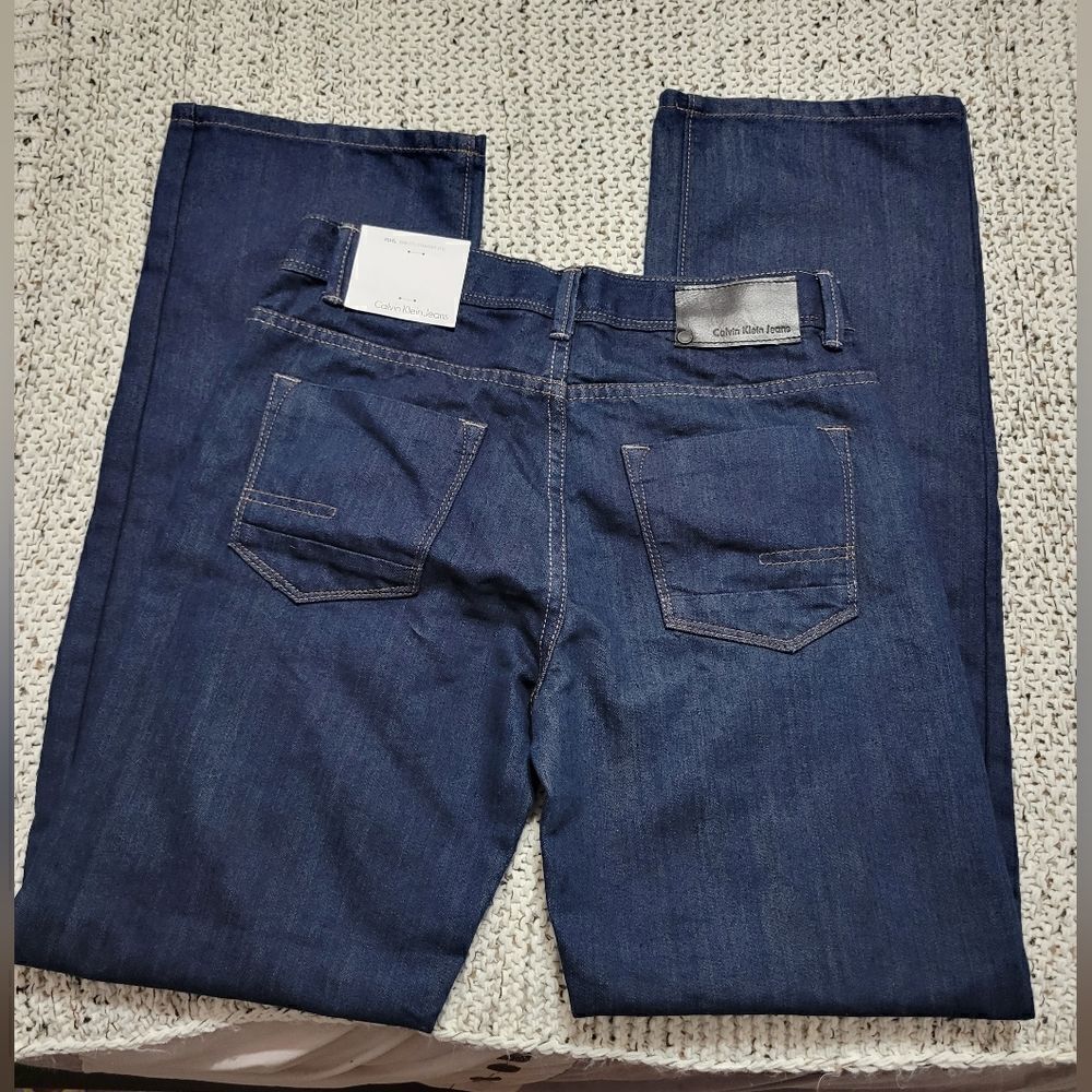 Boy's calvin klein rebel slim straight jeans sz 16